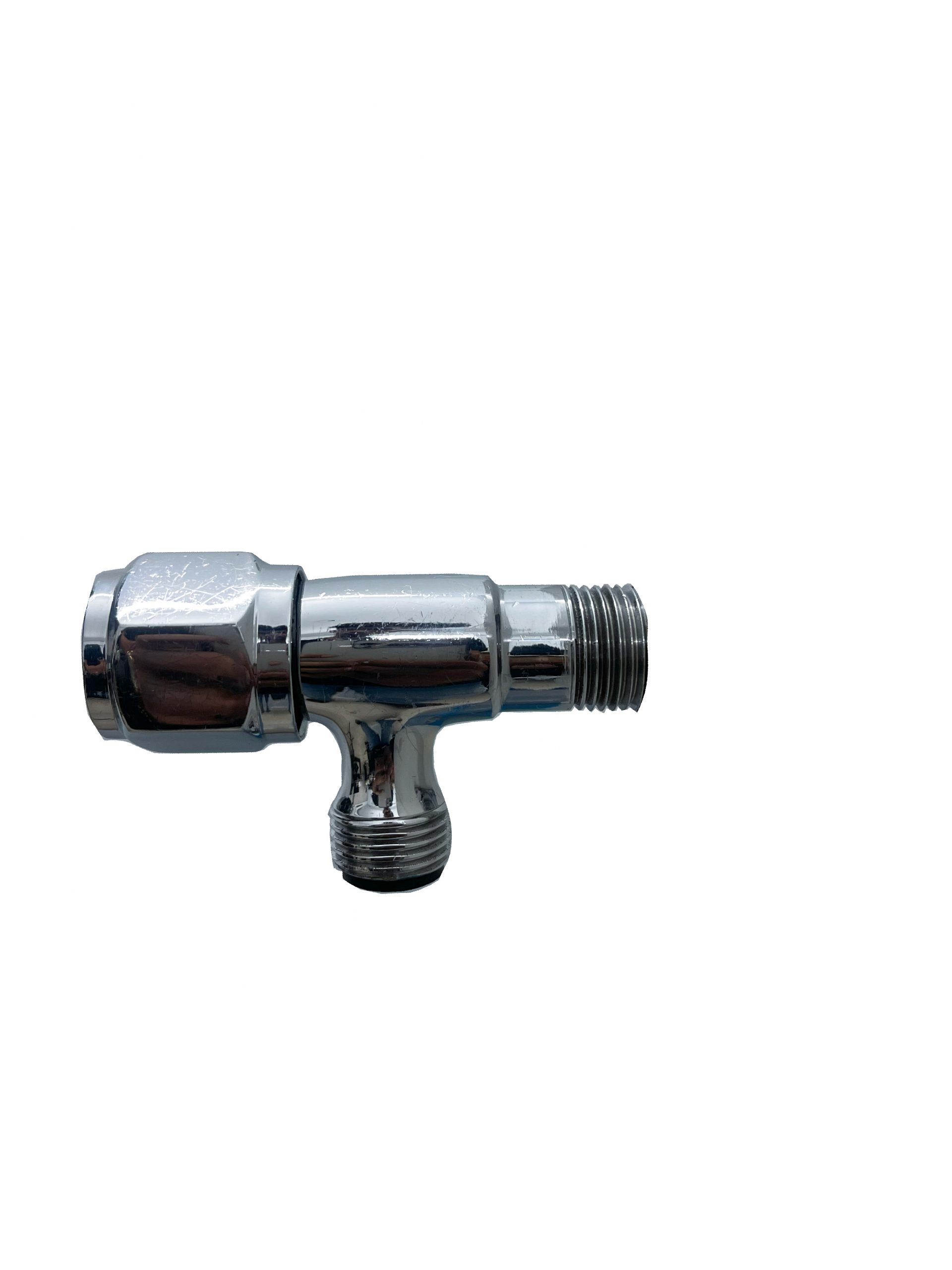 Sanatary Matal 100% Metal টি-ভাল্ভ / Stop Cock – Chrome Finish, Long-Lasting Water Control Valve Sanatary Matal 100% Metal টি-ভাল্ভ / Stop Cock – Chrome Finish, Long-Lasting Water Control Valve - Image 1