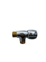 Sanatary Matal 100% Metal এ্যাঙ্গেল স্টপ কক – Chrome Finish Brass Thread, Premium Water Control Valve
