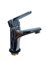 Sanatary Matal 100% Metal Sink Mixer Tap – Chrome Finish Single Lever Basin Faucet