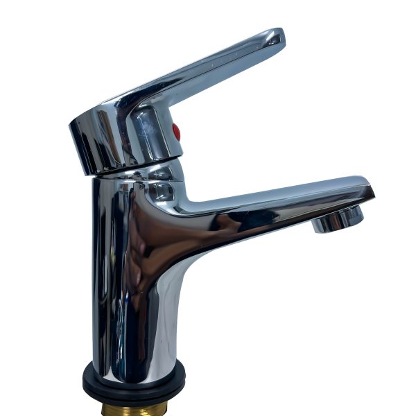 Sanatary Matal 100% Metal Sink Mixer Tap – Chrome Finish Single Lever Basin Faucet